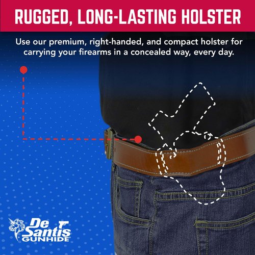 DeSantis Mini Slide Holster, Tan, Right, FITS: RUGER-57 with RED DOT Sight, RUGER-57 Without RED DOT Sight