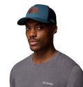 Columbia Unisex Rugged Outdoor Mesh Hat, Everblue/Collegiate Navy/Bear Rectangle, S/M