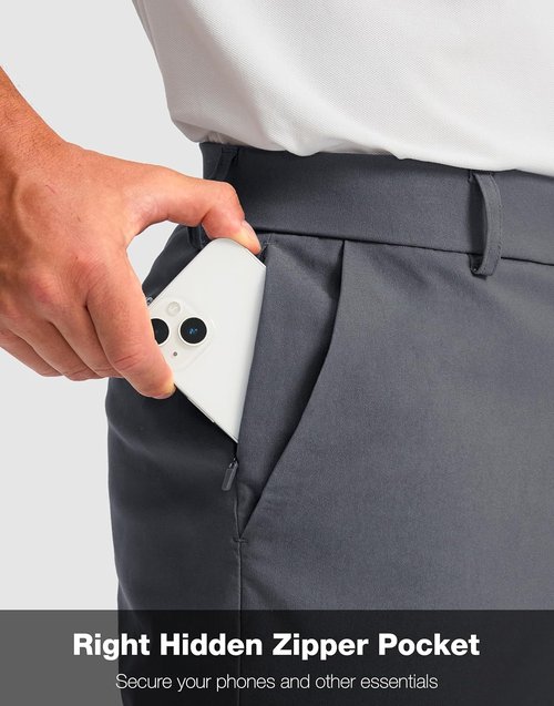 G Gradual Men's Golf Shorts - Quick Dry Stretch Fabric | 11" Inseam, 4 Pockets, Casual Style