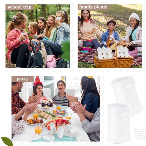 12 Packs Packable Camp Toilet Tissue Soft Travel Toilet Paper - Coreless Travel Size Toilet Paper for Camping Hiking Outdoors