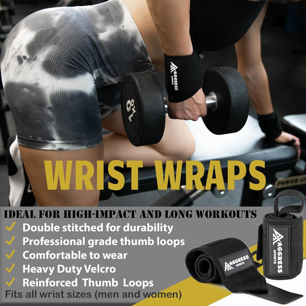 Premium Barbell Pad Set - Hip Thrust & Squat Pad with Ankle Straps & Resistance Bands | Gym Accessories for Women