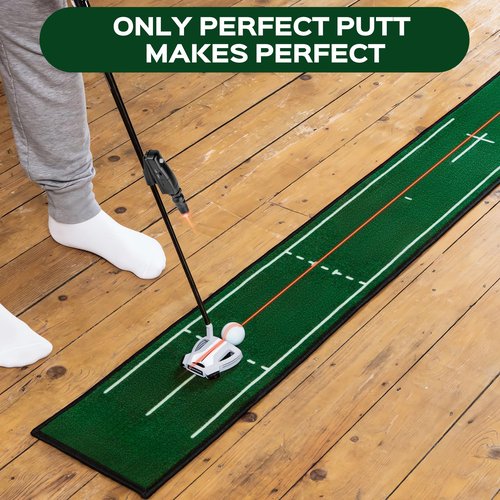Indoor Golf Laser Putting Training Aid with Two Modes, Putting Training Aid for Alignment Tool, Precision Red Line Laser Putting Trainer, Cool Golf Gift for Golfers