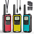 Baofeng BF-33C Walkie Talkies for Kids Rechargeable Battery, Long Range FRS Two-Way Radios, VOX, Dual Watch, USB-C Charging, NOAA, Call Tone, Flashlight, for Outdoor Play & Family Adventures, 3 Pack