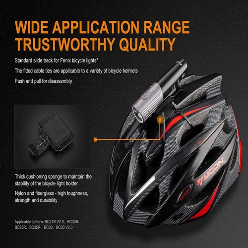 Fenix ALD-08 Helmet Mount for Fenix Bike Lights, Black