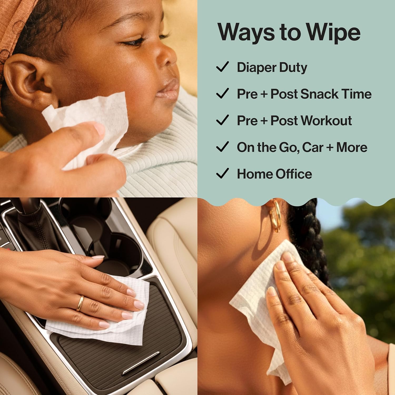 The Honest Company Baby Wipes - Hypoallergenic & Fragrance-Free for Sensitive Skin | 720 Count (10 Packs of 72)