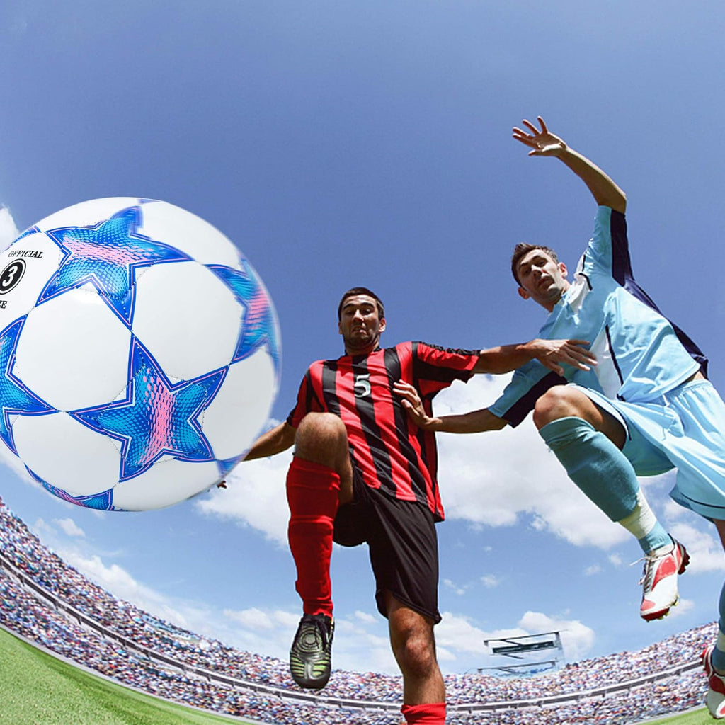 Star Pattern Soccer Balls by [Brand Name] - Official Sizes 1.5, 3, 4, & 5 for Kids & Adults