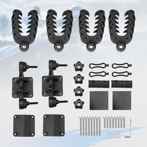KEMIMOTO Double Tool Holder for ATV, Tool Mount for ATV, Bow Rack Tool Grips with Rubber Straps Compatible with Hunting Bike Mobility Scooter