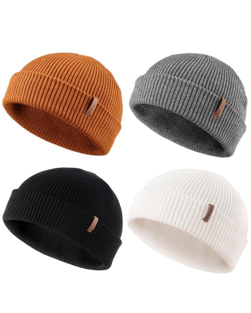 FURTALK Fisherman Beanie for Men Women - Knitted Unisex Winter Hat with Stretchy Comfort Outdoor All-Day Warmth