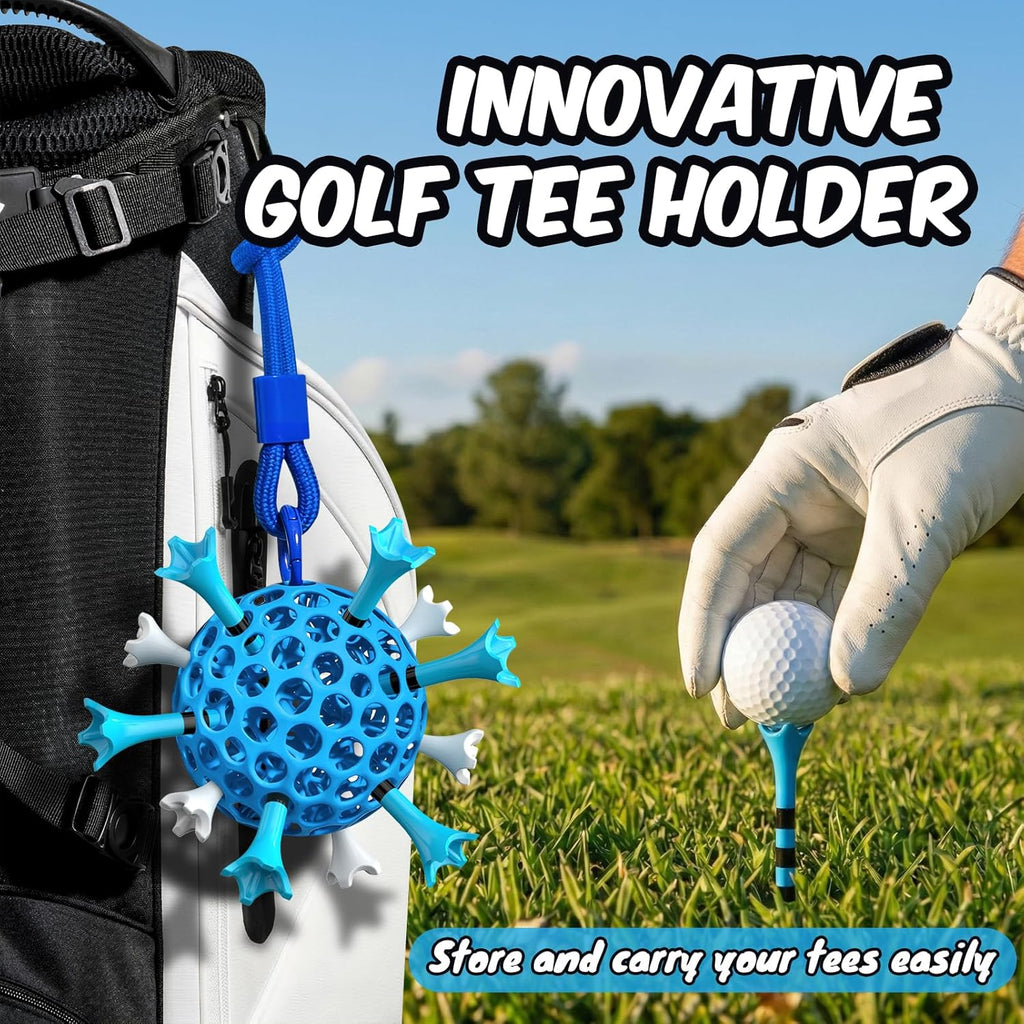 Regine Switzerland Golf Tees - 60/100 Pack, Enhanced Durability & Stability, 2-3/4" or 3-1/4" Sizes