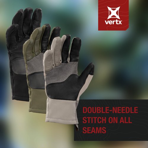 Vertx Crisp Action Mens Tactical Gloves, Water Resistant Breathable Gloves for Hunting Survival Outdoor Gear, Touch Screen Compatible, Urban Grey, Medium