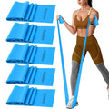Exercicse Bands Set for Women or Men, GOAITOU Professional 5 Pack Resistance Bands with Same Resistance Level, Fitness Workout Band, Elastic Bands for Yoga, Pilates, Strength Training