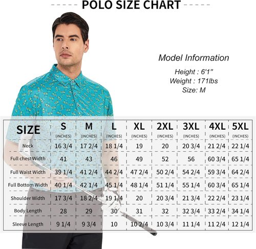 Damipow Premium Golf Shirts - Men's Dry Fit Performance Polo | Short Sleeve Collared Design