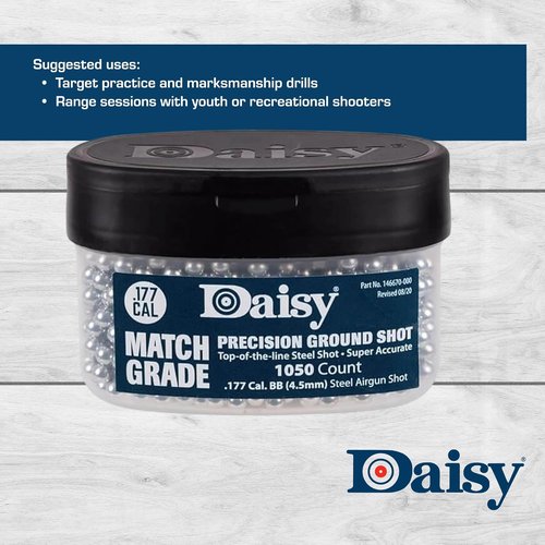 Daisy 515 Steel BBs - .177 Caliber Precision Ground Shots | High Performance for Airguns