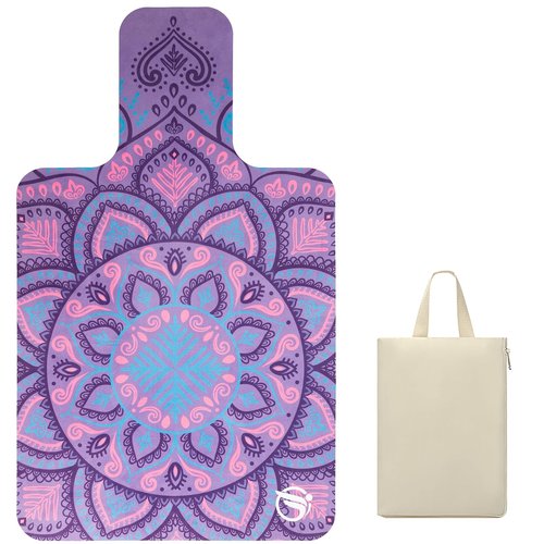 JOOEER Pilates Mat, Non-Slip Foldable Mat for Gym & Fitness, Purple