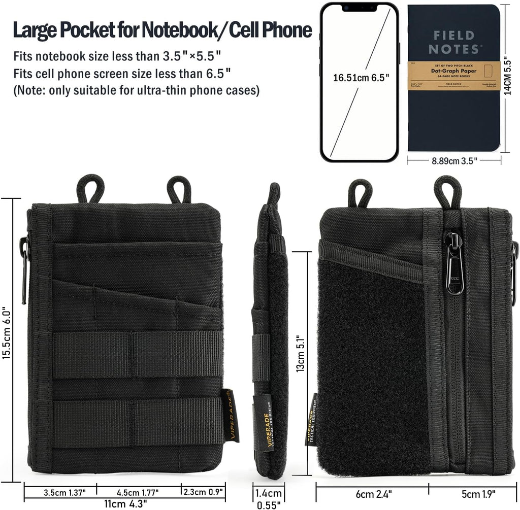 VIPERADE VE16 EDC Pouch - Versatile Pocket Organizer for Men | Multitool Wallet for Everyday Carry Gear