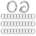 100 Pcs Spring O Rings Round Carabiner Snap Clip, 28MM Zinc Alloy Round Keychain Spring O Ring Clip, Bag, Purse, Handbag