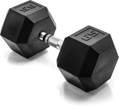 CAP Barbell Coated Hex Dumbbell Weights - Single | Choose From 10-120 lbs Options