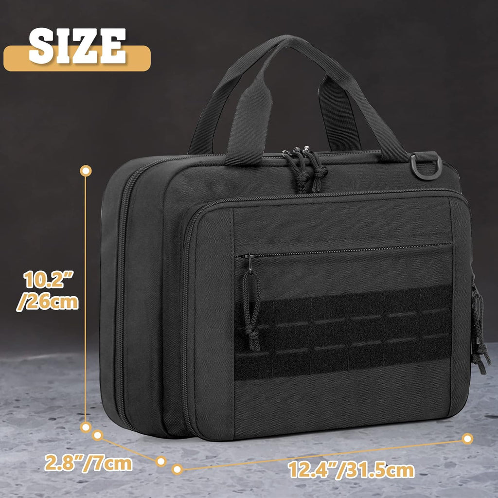 Skiennix Tactical Rifle Magazine Pouch - 8 Pocket Holder with Molle Straps & Lockable Zippers