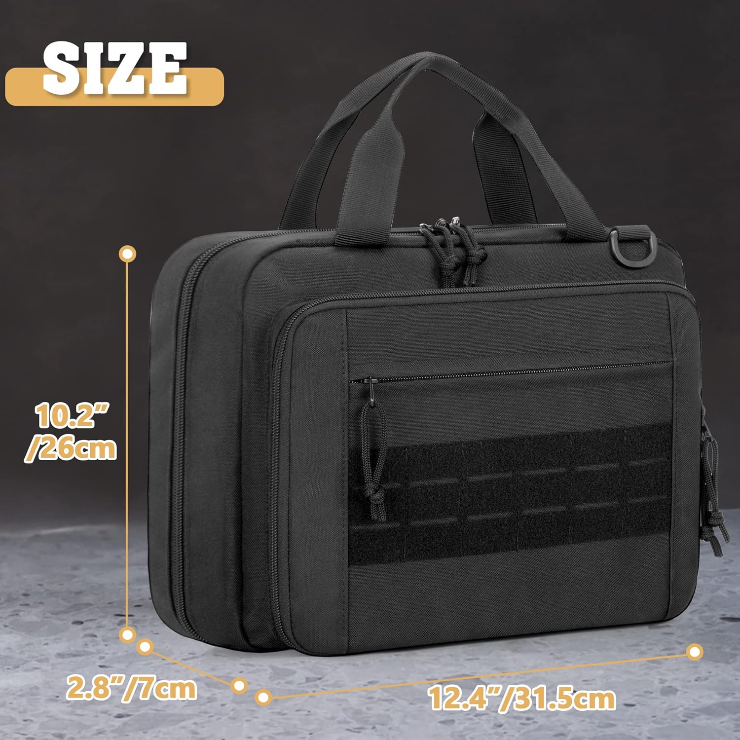 Skiennix Tactical Rifle Magazine Pouch - 8 Pocket Holder with Molle Straps & Lockable Zippers