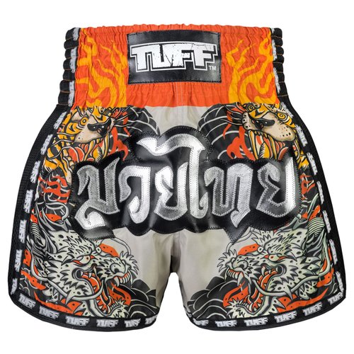 Brown Muay Thai Shorts MSC101 Yant Narai by TUFF Sport
