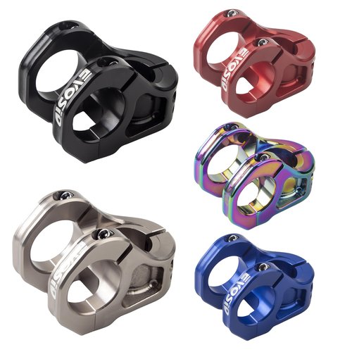 EVOSID Bike Stem 35mm Short MTB Handlebars Riser Ultra-Light CNC Aluminum Alloy 31.8 * 28.6mm for Mountain Bike Enduro Trail AM XC FR DH