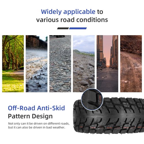 Ulip 100/65-6.5 scooter vacuum tire with 90/65-6.5 inner tube for VSETT 11+ Zero 11X Dualtron for 11 Inch Electric Scooter Tubeless Tire front rear wheels (1 tire and 1 inner tube)