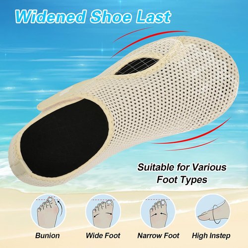 LeIsfIt Water Shoes for Women Men Swim Beach Barefoot Shoes Quick Dry Aqua Socks for Pool Diving Boating River Yoga Lake Surf