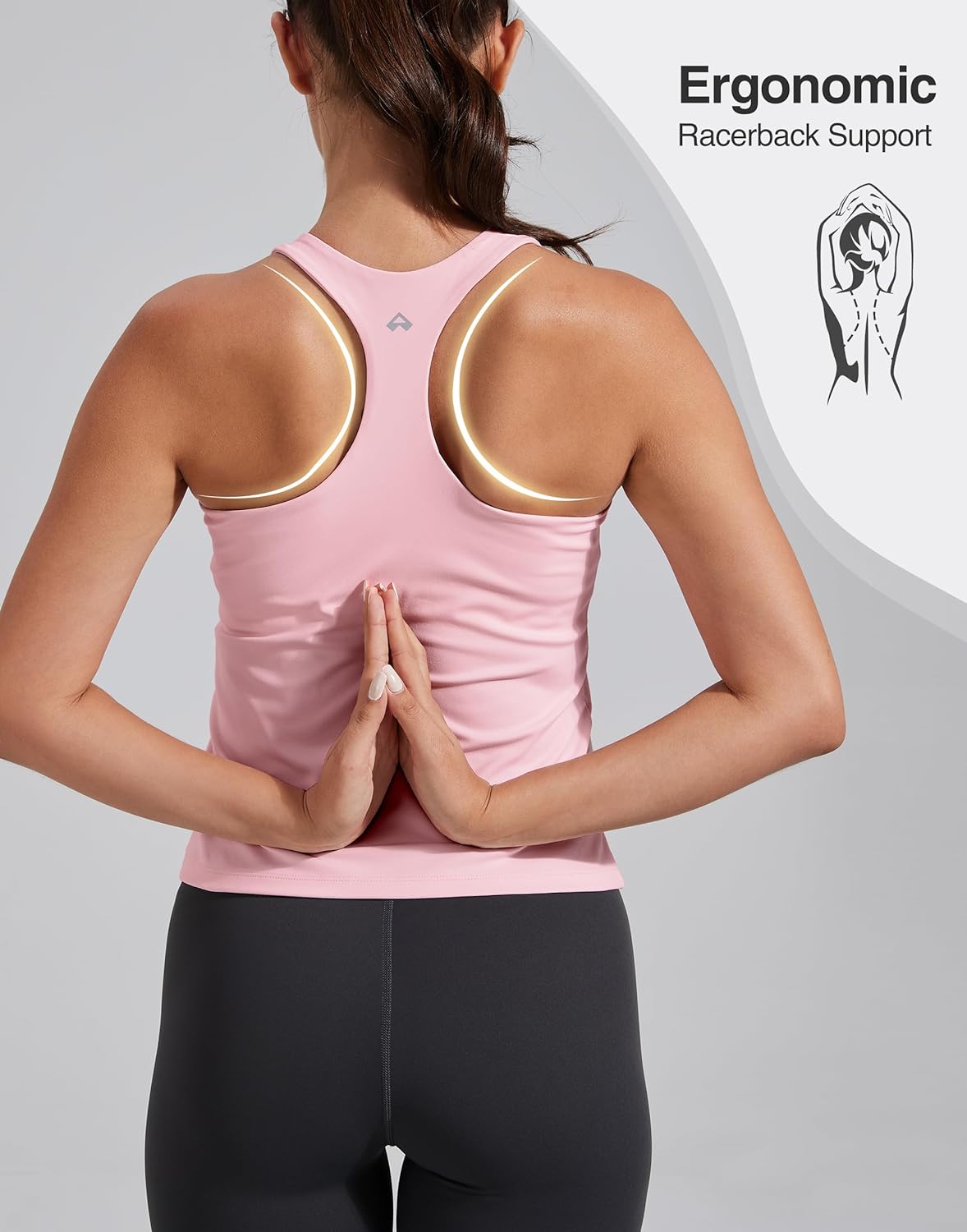 Pioneer Camp Women's Workout Tank Top - Built-In Bra Racerback Design for Gym & Yoga | Athletic Fit