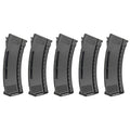 ARCTURUS TACTICAL Variable-Cap Airsoft AKM/AK74/AK12 Series Polymer 30/130 Round Transparent Window High Speed Mid-Cap Airsoft Magazine - 5 Pack