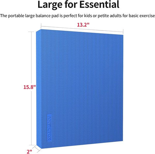 Balance Pad - Large Foam Balance Board for Rehabilitation | 15.8 x 13.2 x 2 Inch for Stability Workouts