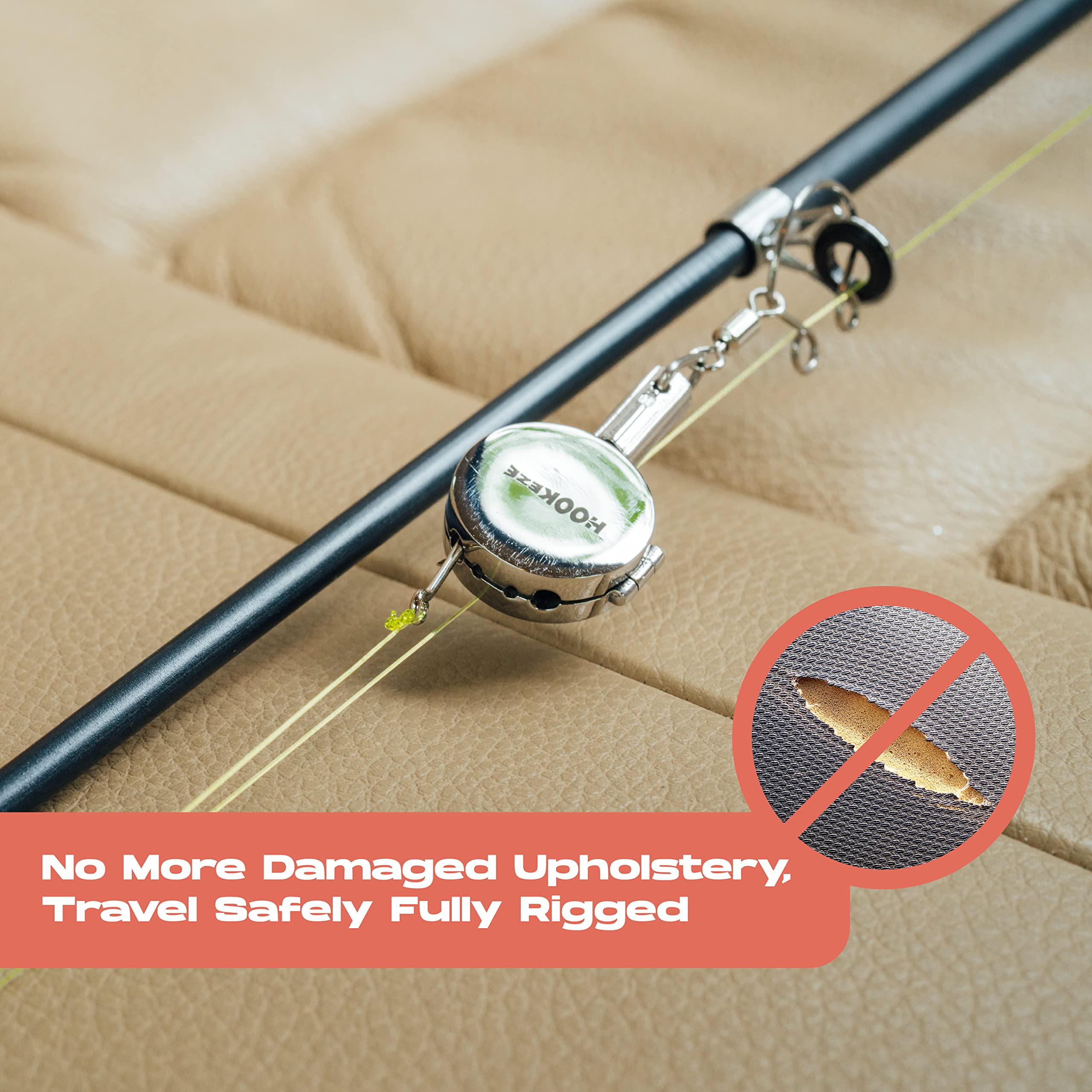 HOOK-EZE Knot Tying Tool | Cover Hooks While Tying Strong Knots, Stocking Stuffers for Men, Great Fishing Accessories for Beginner Anglers (Metal)