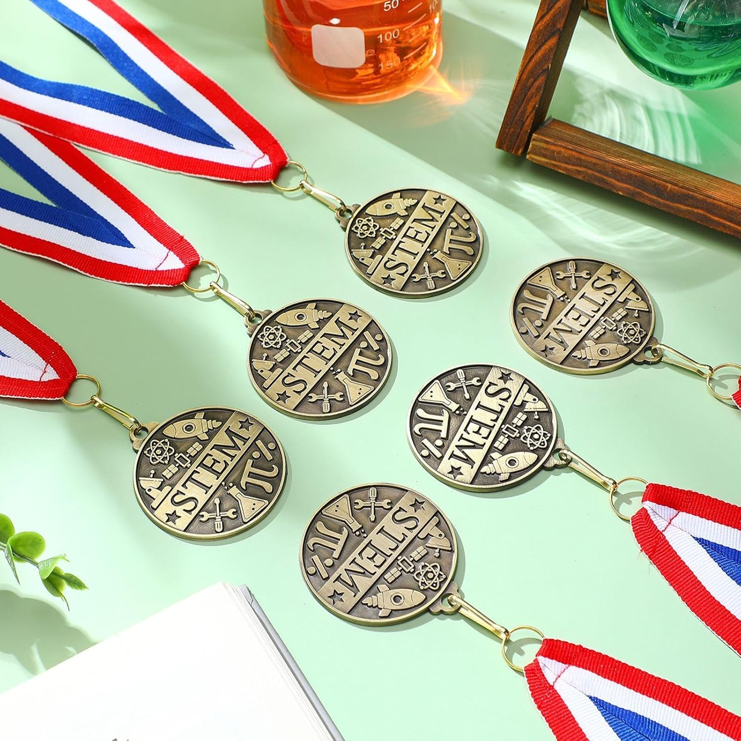 Quelay Gold Winner Medals - 30 Pcs 2'' Award Medals with Neck Ribbons for Tournaments & Competitions