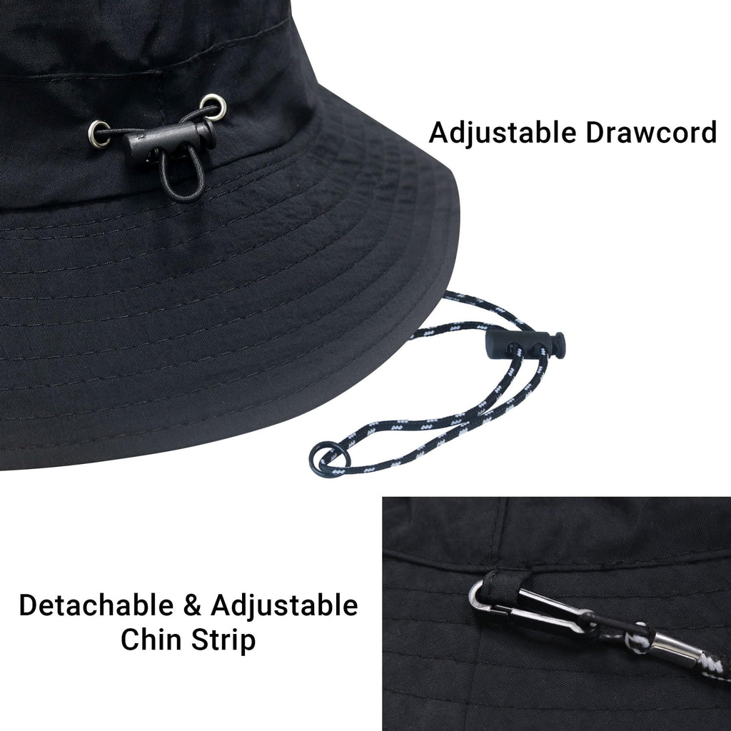 PFFY Packable Sun Bucket Hat for Women Outdoor UV Protection Sun Hats Waterproof Lightweight Hiking Outdoor Cap Grey