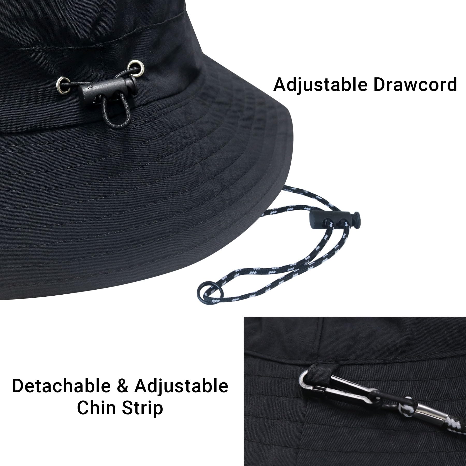 PFFY Packable Sun Bucket Hat for Women Outdoor UV Protection Sun Hats Waterproof Lightweight Hiking Outdoor Cap Grey