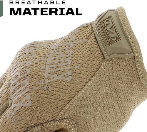 Mechanix Wear Original Coyote Tactical Work Gloves - Durable Touchscreen Safety Gloves for Men (Large, Coyote Brown)