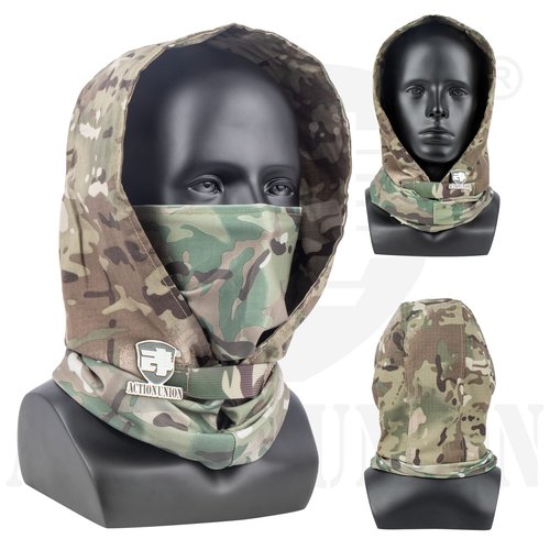 ACTIONUNION Airsoft Mask Full Face Skull Balaclava Face Mask Men Skeleton Mask Tactical Protective Paintball Mask Cosplay Costume (Tan)