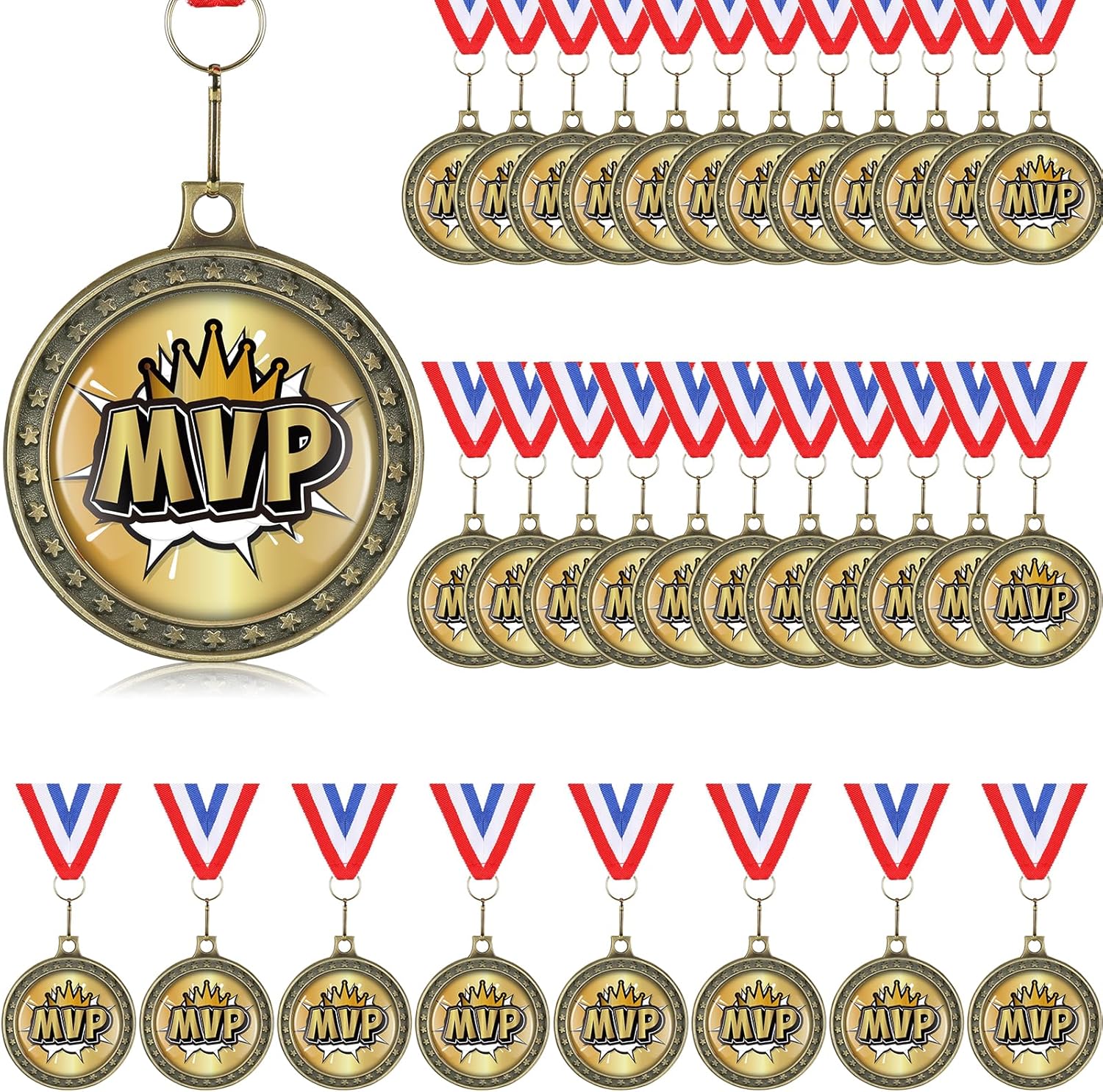 XunYee MVP Champion Awards Medals - Victory Medals for Softball, Baseball, Football & Soccer Teams
