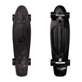 Retrospec Quip Mini Cruiser Skateboard 22.5" And 27" Classic Retro Plastic Cruiser Complete Skateboard With ABEC 7 Bearings And PU Wheels Compact Board With Grippy, Molded Waffle Deck