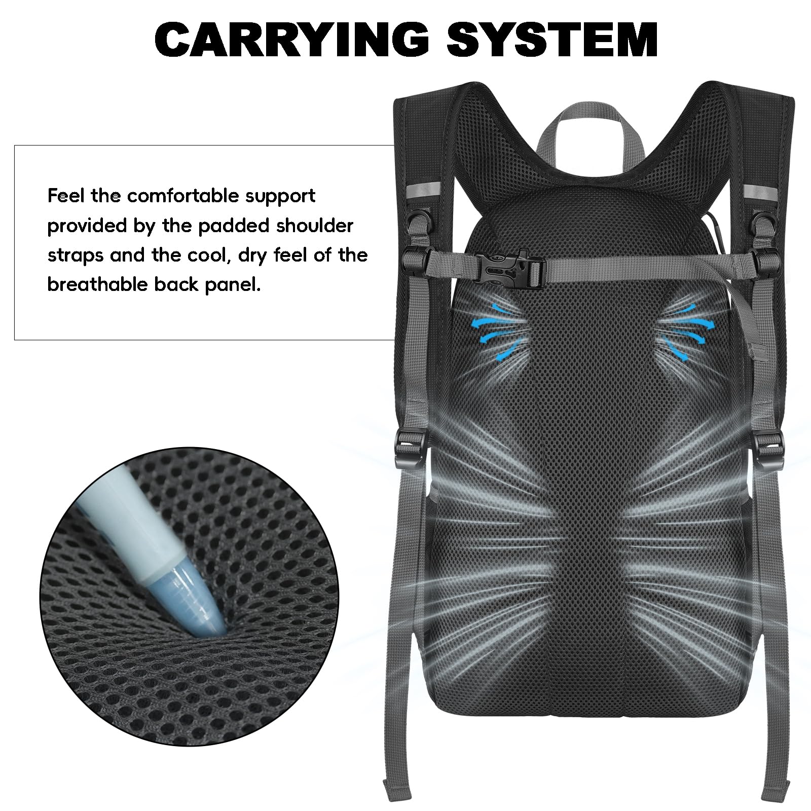 Seektop 20L Foldable Waterproof Hiking Backpack, Ultralight Small Lightweight Daypack Packable Backpack for Men Woman