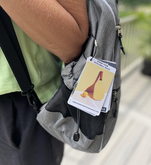 Pickleball Rules Bag Tags - Pickleball Rules Made Easy - Courtside Rules Reference - Quick Start Guide| Pickleball Rulebook | Pickleball Gift | Follows USA Pickleball Rules