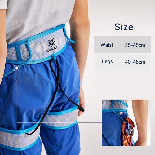KAILAS Kids Climbing Harness Child Adjustable Harness Lightweight Indoor Climbing Rappelling Women Protect Durable