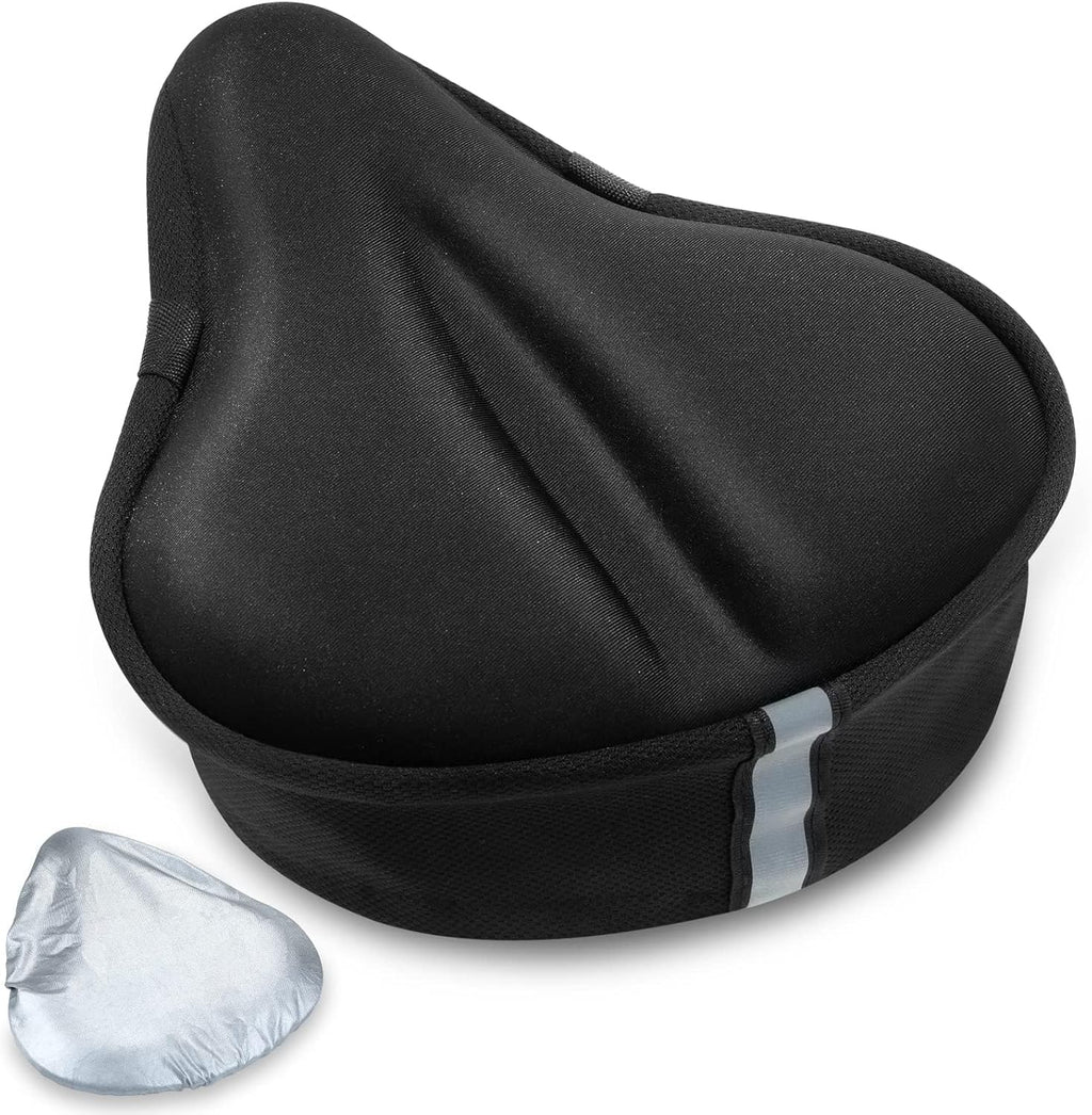 Skiennix Bike Seat Cushion - Gel Cover for Ultimate Comfort | Fits All Bikes (11x10 Inch)