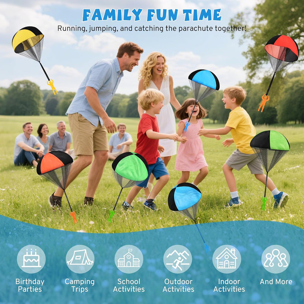 Parachute Toy - Flying Parachute Men for Kids | Fun Outdoor & Indoor Play - Perfect for Ages 3-12