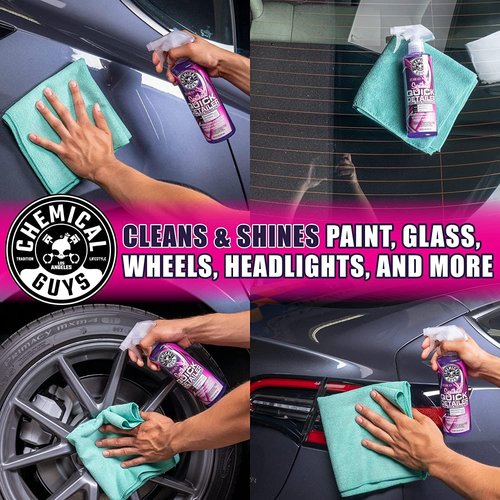 Chemical Guys Synthetic Quick Detailer - Extreme Slick Polymer for Cars & More | 16 fl oz (2 Pack)