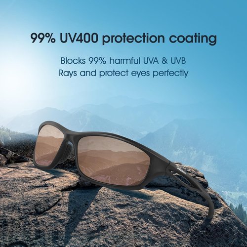 Duduma Polarized Sports Sunglasses - Lightweight TR90 Shades for Men & Women | Ideal for Running, Cycling, Fishing, Golf, & Driving