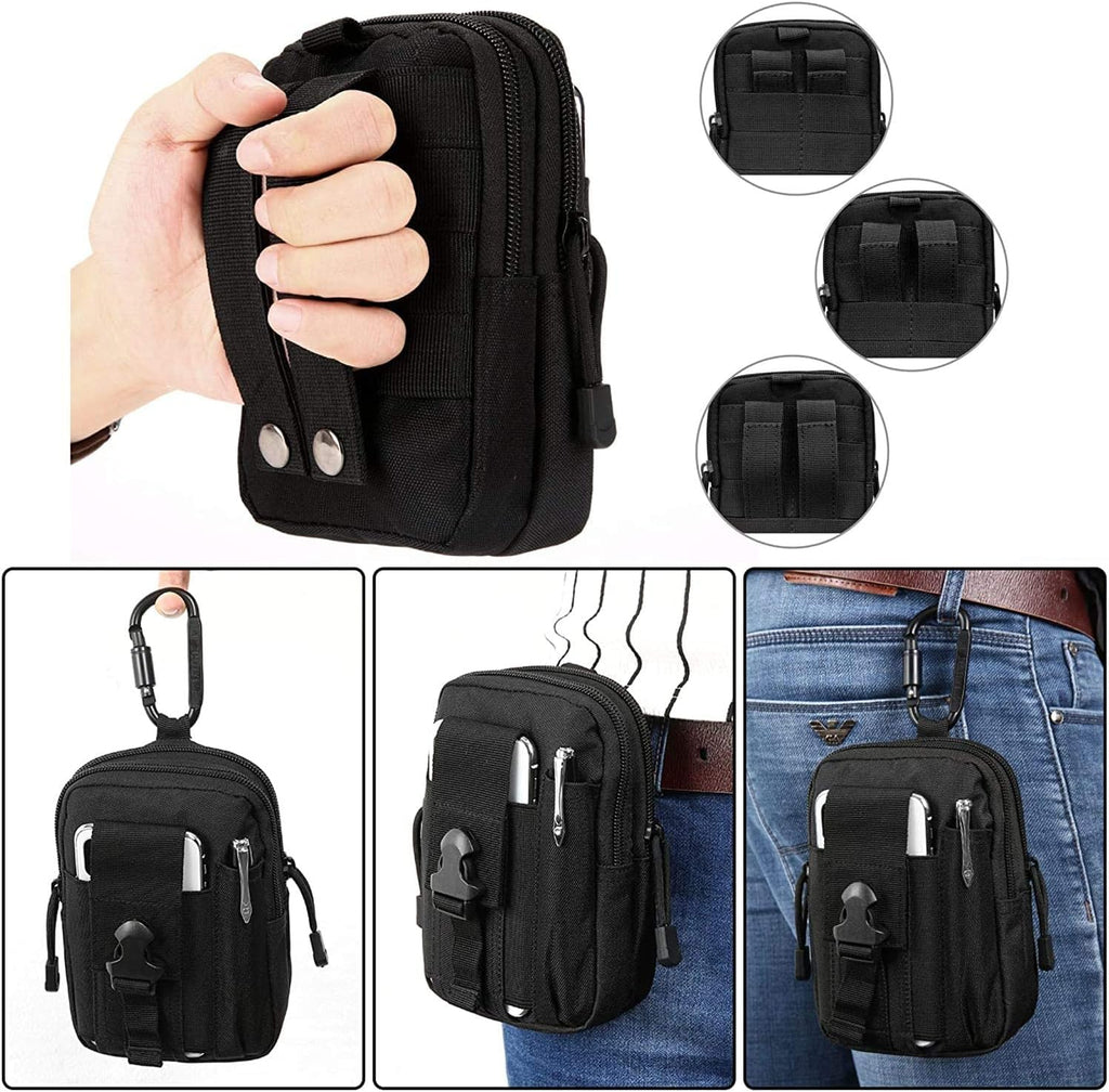 Skiennix Tactical Molle Phone Pouch - EDC Utility Waist Bag for Men | Small Cell Phone Holster