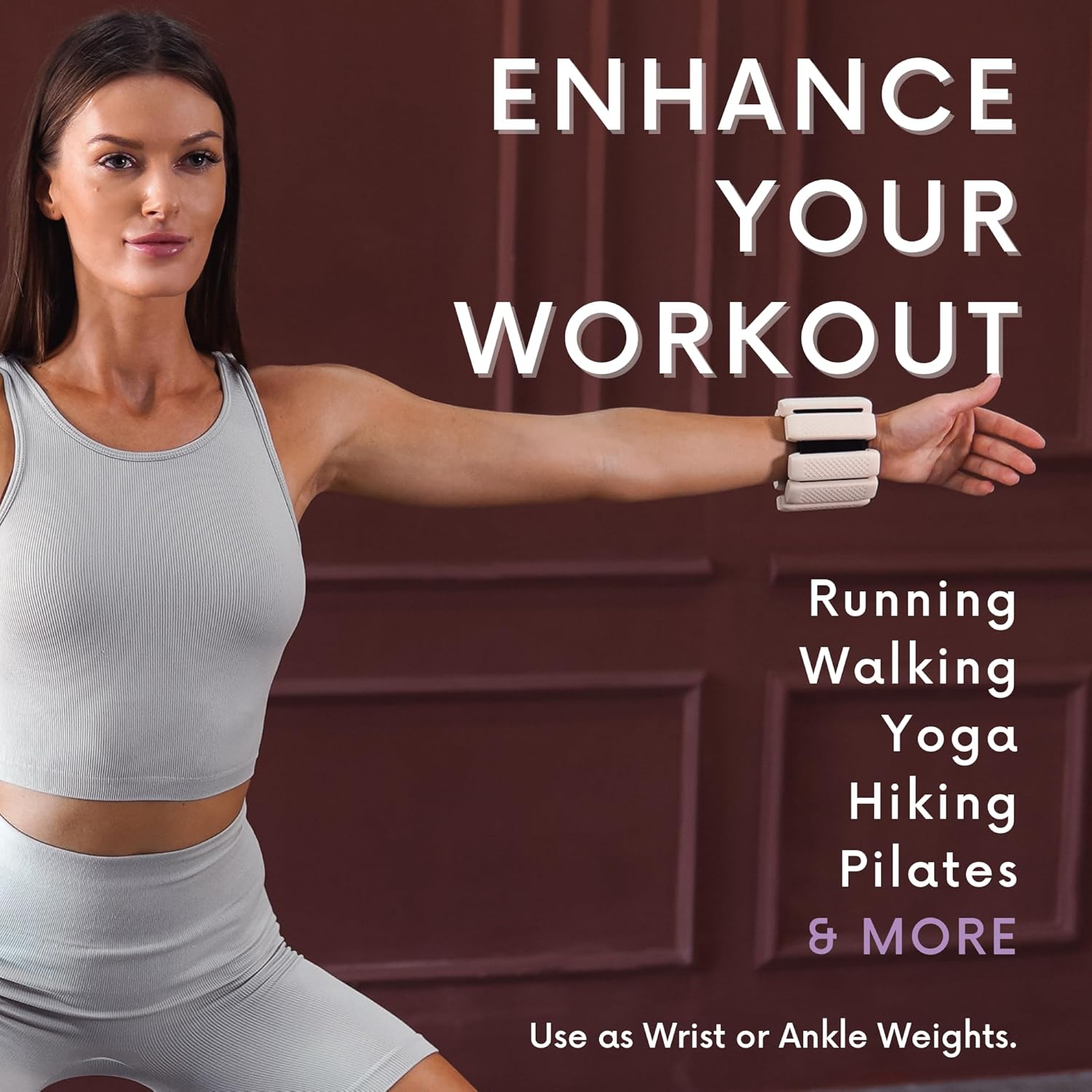 Polyfit Wrist & Ankle Weights - Versatile Wearable Weights for Exercise, Yoga, Running | 1 Pair