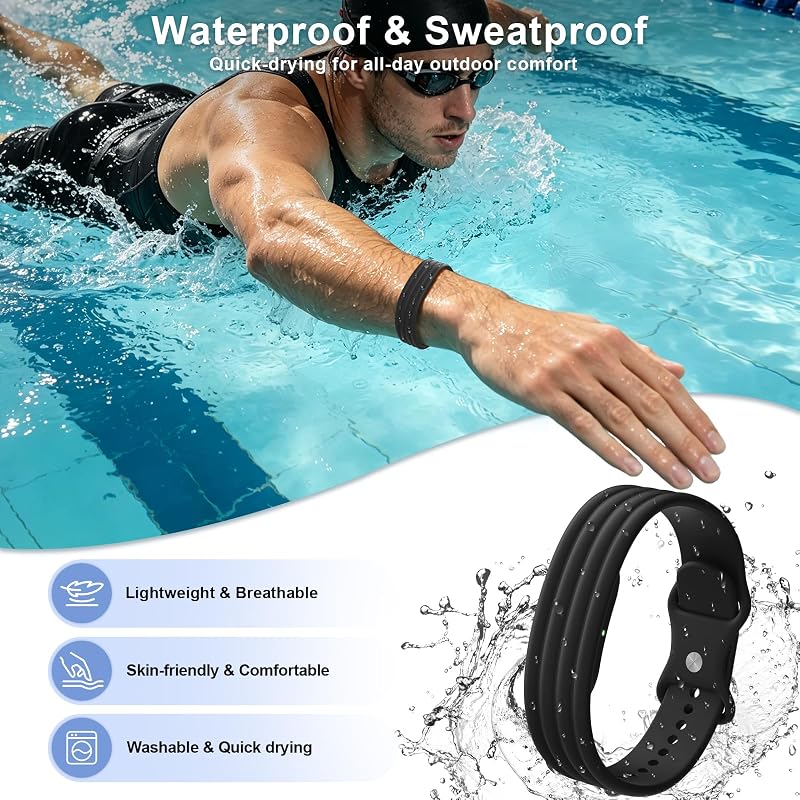 Google Fitbit Air Active Silicone Strap - Flexible Sport Band, Black