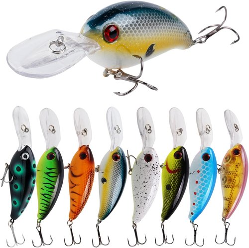 Fishing Lures - Multi-Jointed Hard Baits for Bass & Trout | Deep Diving Swimbait Crankbait