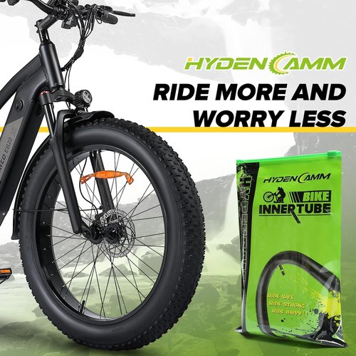 1/2/4 Pack 20x4 26x4.0 Fat Bike Tube with AV 32mm Schrader Valve, Premium Butyl Rubber Fat Tire Bike Tubes with Tire Levers, 20, 26x3.5-4.5 Bike Tube for Road/MTB/E Bike